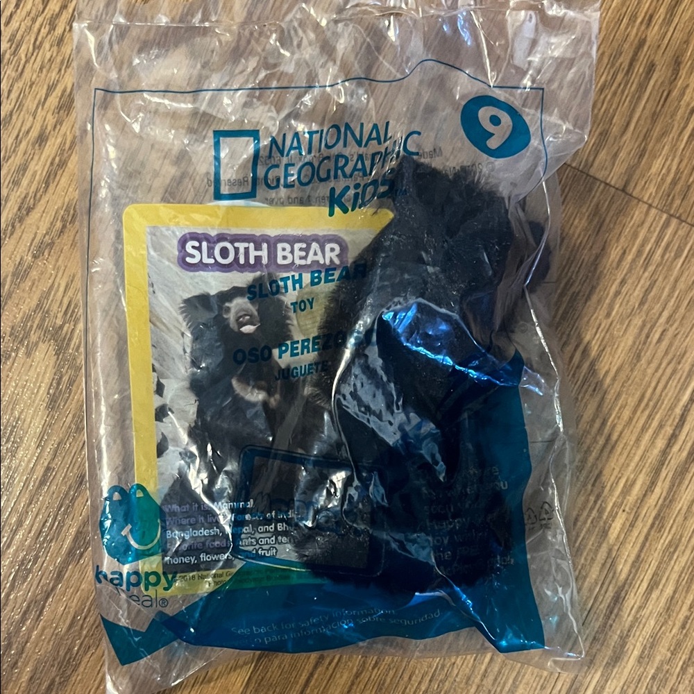 National Geographic Kids Black Sloth Bear Plush